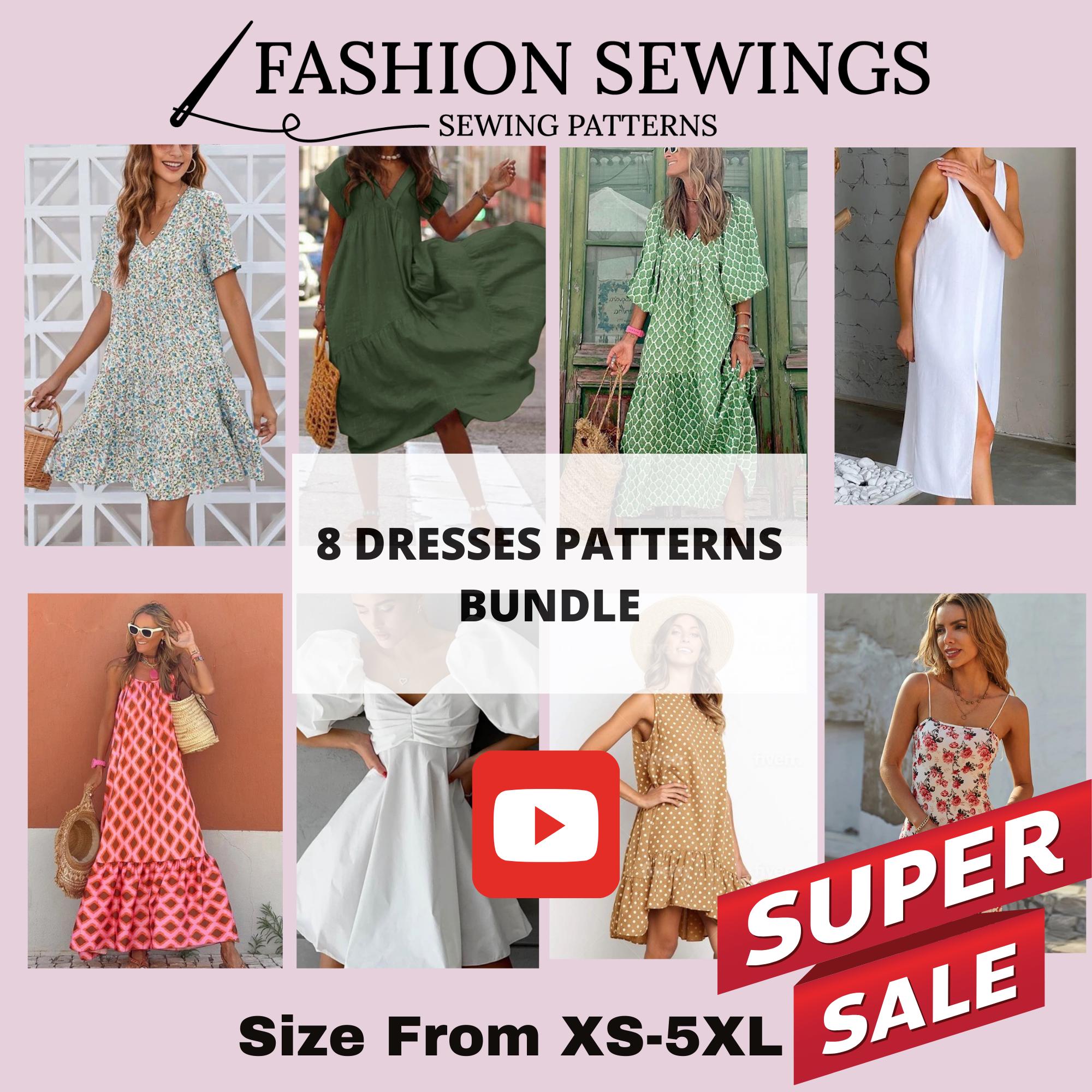 long-dress-with-pocket-pattern-woman-pdf-sewing-printable-pattern-size-xs-5xxl-plus-sizes-patterns-dress-with-sleeve-sewing-pattern-etsy