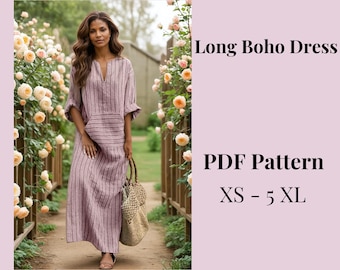 boho dress pattern pdf iThinksew - Patterns and More - IvL