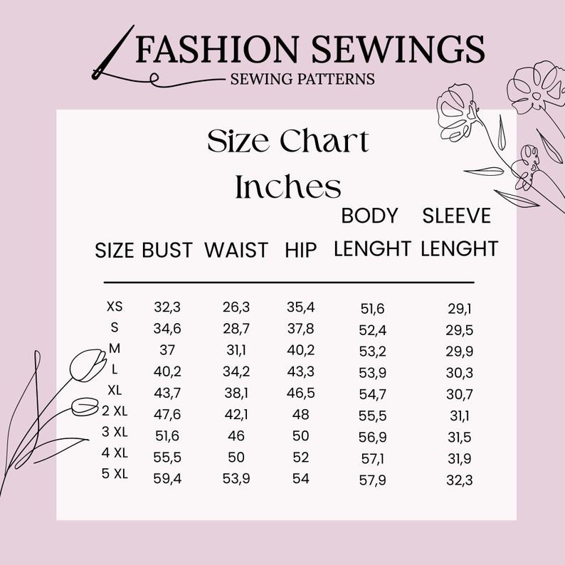 Boho Long Dress pattern, Woman PDF sewing printable pattern, size XS-5XXL, Plus sizes patterns, Detailed Instructions, Video Tutorial. image 8