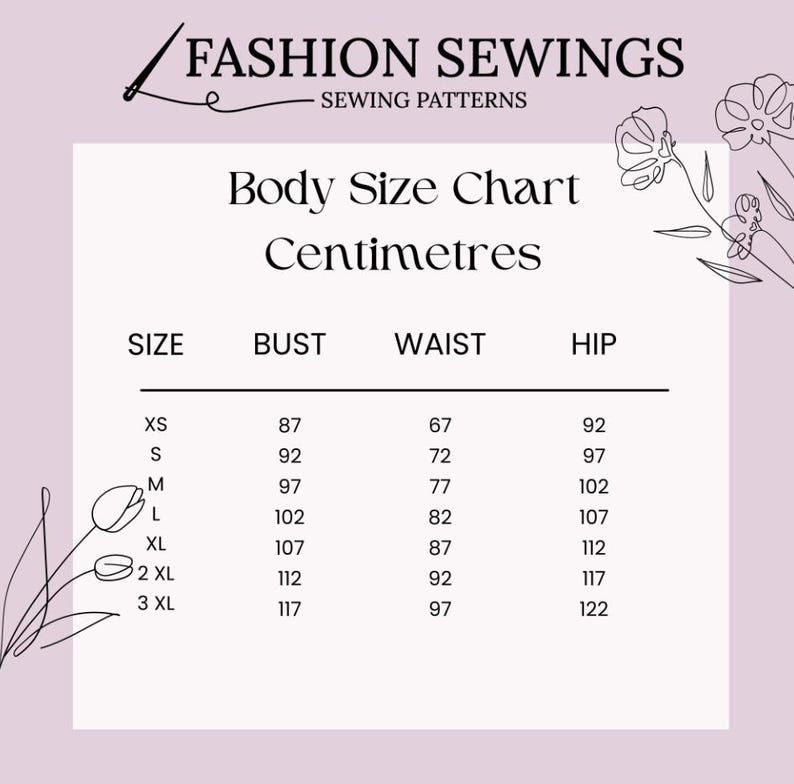 Oversize T-Shirt & Cycle Shorts Sewing Pattern: Women's Sizes XS-3XL (PDF Pattern) image 6