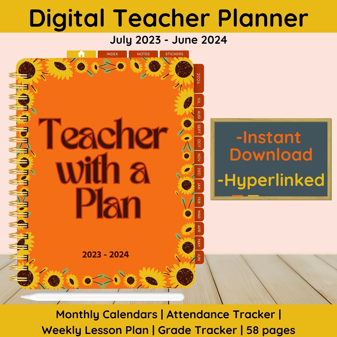 Teacher Planner 20232024 Goodnotes Notability Penly Etsy