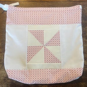 Patchwork-Brottasche – Handgefertigtes Unikat mit doppellagiger Innentasche & Tunnelzug