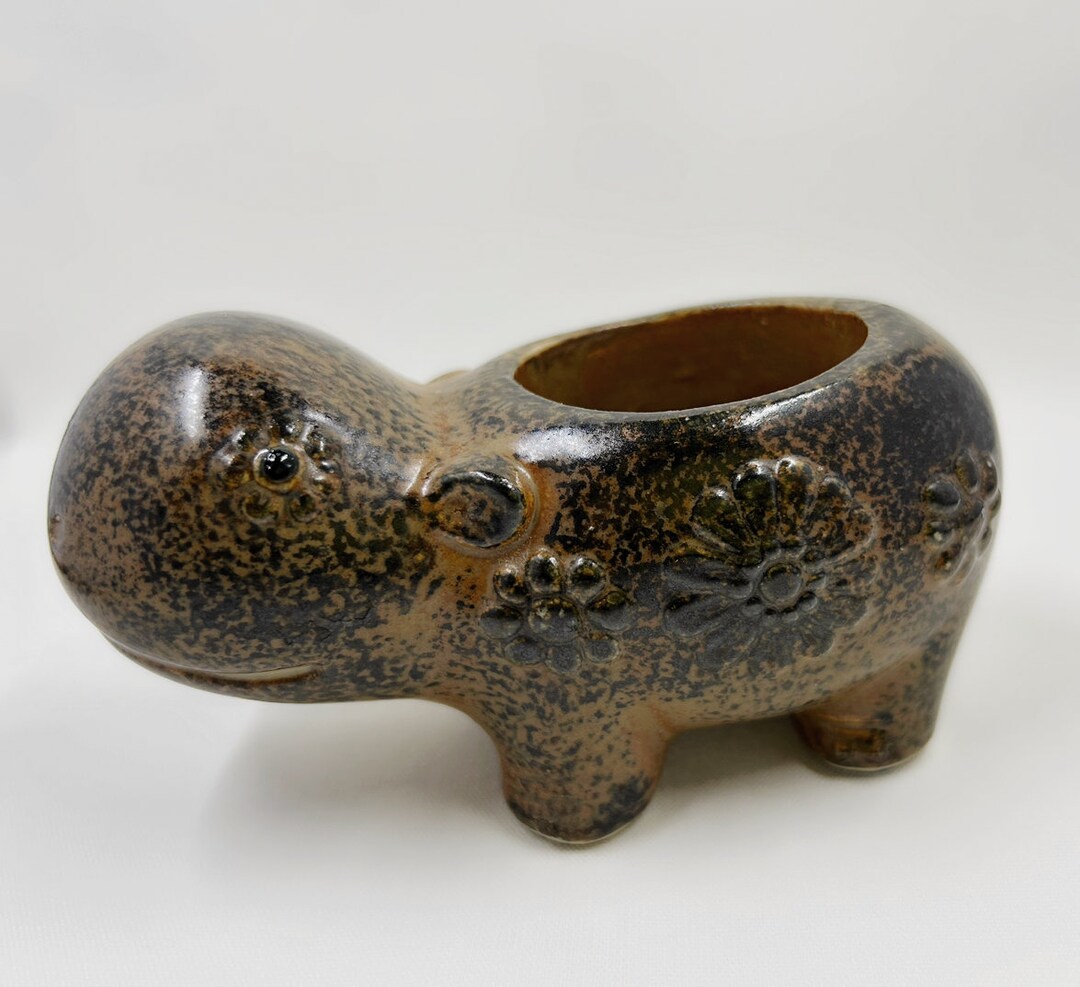 Vintage Pottery Hippo Takashashi San Francisco Made in - Etsy