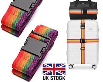 Adjustable Luggage Strap Cross Belt Packing Travel Suitcase Nylon