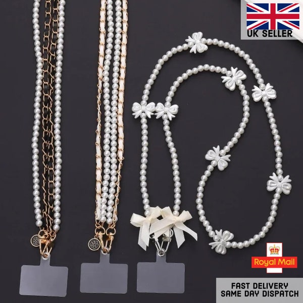 Perlenkette Handy-Lanyard | UK-Verkäufer