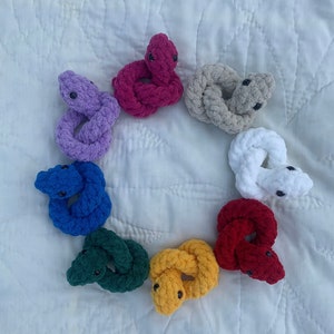 Customizable Crochet Mini Snake | Amigurumi Reptile | Handmade Stuffed Animal | More Colors Coming Soon!!