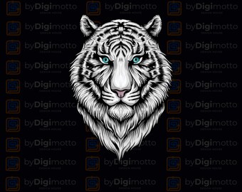 Tiger Svg, Png, Pdf Multiformat | High Quality | Tige Head | Digital Download | Digital Design