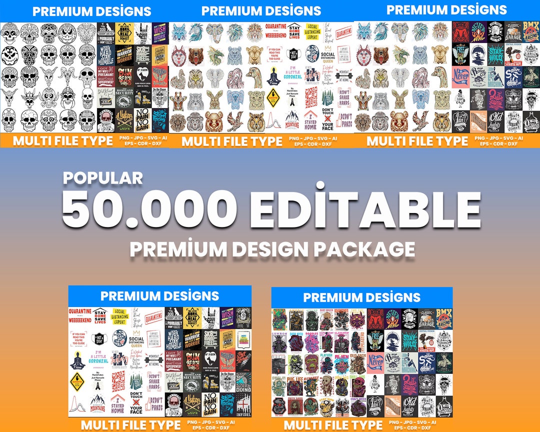 50.000 Premium Editable Design Package | Png - Jpg - Svg - Ai - Eps ...