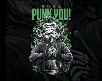 Punk You Digital Design | Eps - Ai - Png- Pdf file | Digital Delivery
