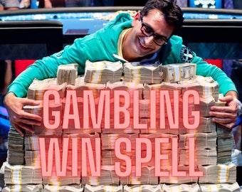 Win Gambling Spell, Money Magic, Fast Cash, Gambling Magic, Lottery Magic, Powerful Manifestation, 8 Hour Casting, Quick Results