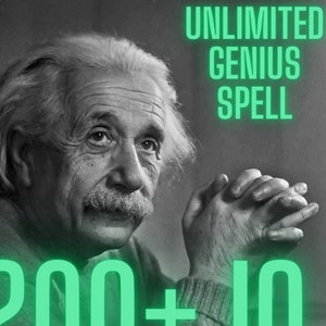 GENIUS IQ Spell - Unlock Your Mental Potential, Unlimited IQ Gains, Intelligence Spell, Same Day Casting, Improve brain power, Smart Spell
