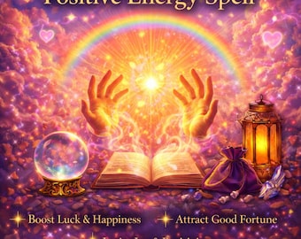 Feitiço de Limpeza de Energia Positiva, Remove Energia Negativa e Pessoas Maldosas da Sua Vida, Proteção contra Má Sorte, Remoção de Entidades Negativas