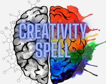 Creativity Spell, Increase Brain Power & Creativity, Spell for Inspiration and Creativity, Fast Working Magic, Quick Spell Casting
