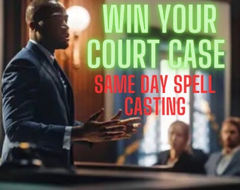 WIN Court Case - Court Victory Spell - Win Your Legal Battles - Avoid Prison, Beat Judge, Freedom Spell, Victory Spell