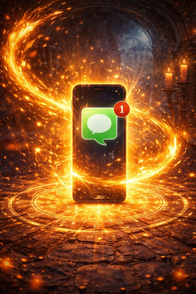 Text Me Now Spell | Urgent Text, Immediate Contact Ritual, Family Feud, Distant Lover image 2