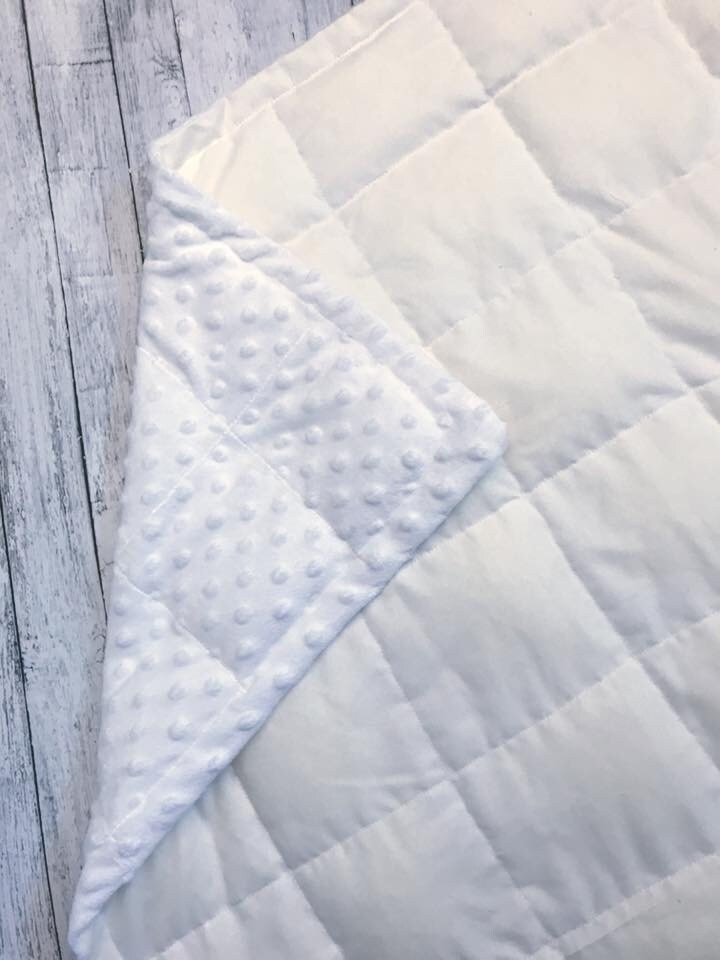 Minky Weighted Blanket Anxiety. Autism Sleep 35X40 and 40X60 Etsy UK