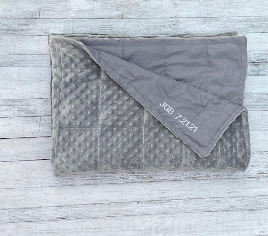 Minky Weighted Blanket Anxiety. Autism Sleep 35X40 and 40X60 Etsy UK