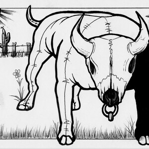 Home on the Farm by KyteSketch | Huge Coloring Poster