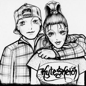 Schnürsenkel von KyteSketch | Großes Poster zum Ausmalen
