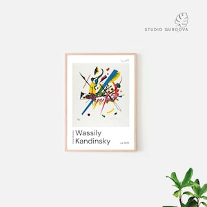 Wassily Kandinsky Exhibition Print, Abstract Art Prints, Small Worlds I, Circles, Abstract Prints, Expressionist Art, Geometric Modern Art