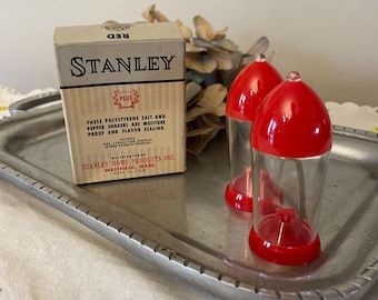 Stanley Salt and Pepper Shakers, New Vintage in original box, never used and well cared for.