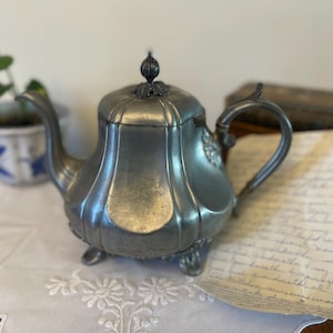 Sheffield Pewter Teapot - Etsy