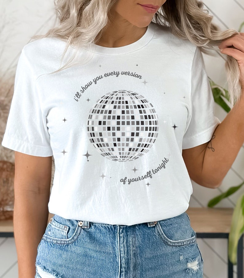 Mirrorball Tshirt Mirrorball Lyrics Taylor Merch Etsy