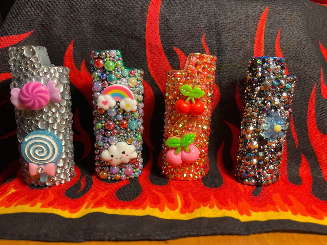 Rhinestone Lighter Covers Bedazzled Lighter Covers Etsy