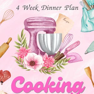 Monthly Dinner Meal Plan | 4-Week Family-Friendly Recipes & Grocery Lists (Printable)