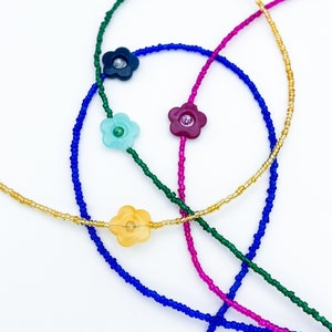 OKJ Flower bead chokers Handmade Jewellery Unique Gift idea