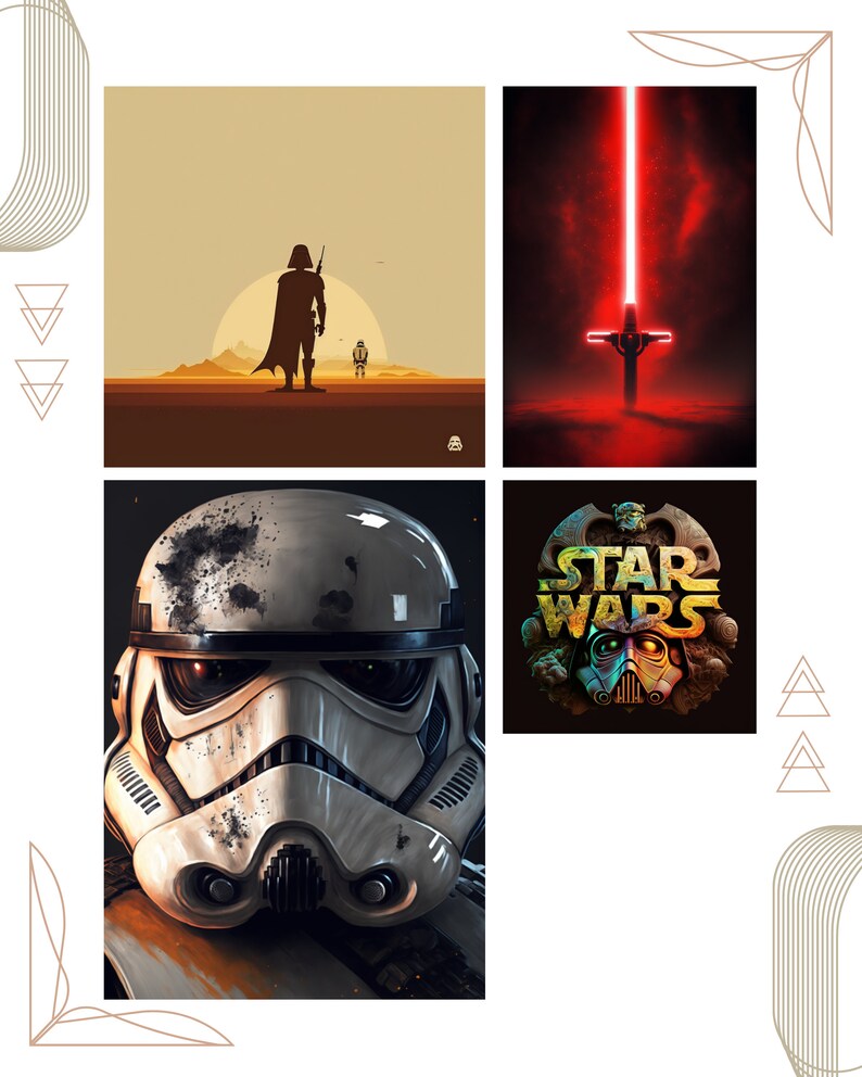 Star Wars Affiche Star Wars Png Idée Fan De Star Wars Etsy