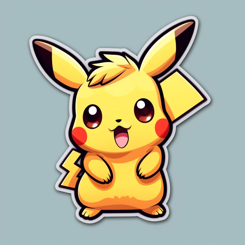 Sticker Pikachu pokemon – Stickers STICKERS DESSINS ANIMÉS Mangas