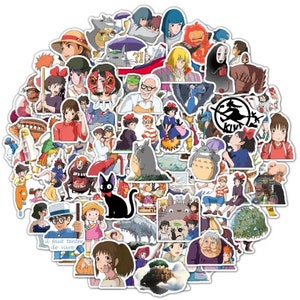 Films Ghibli Hayao Yazaki Anime Stickers, Autocollants pour Ordinateur Portable, Skateboard, Bagages, Téléphone, Voiture, Graffiti