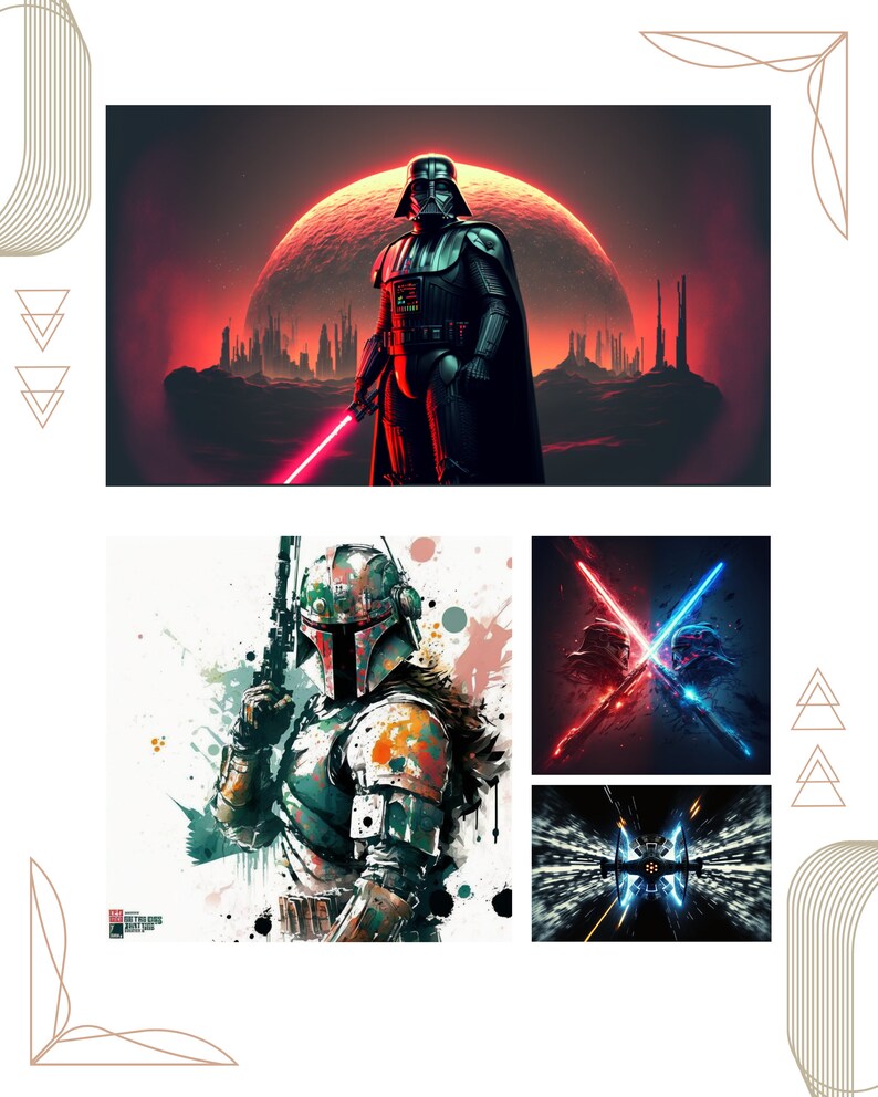 Star Wars Affiche Star Wars Png Idée Fan De Star Wars Impression