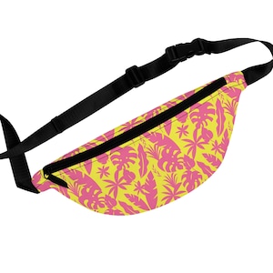 Fanny Pack with Colorful Tropical Design