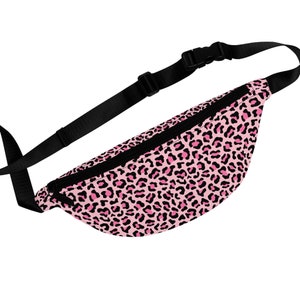 Fanny Pack with Pink Animal Print Design