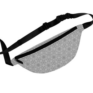 Fanny Pack with Gray Graphic Design