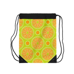 Drawstring Bag for Gym Colorful Graphic Design