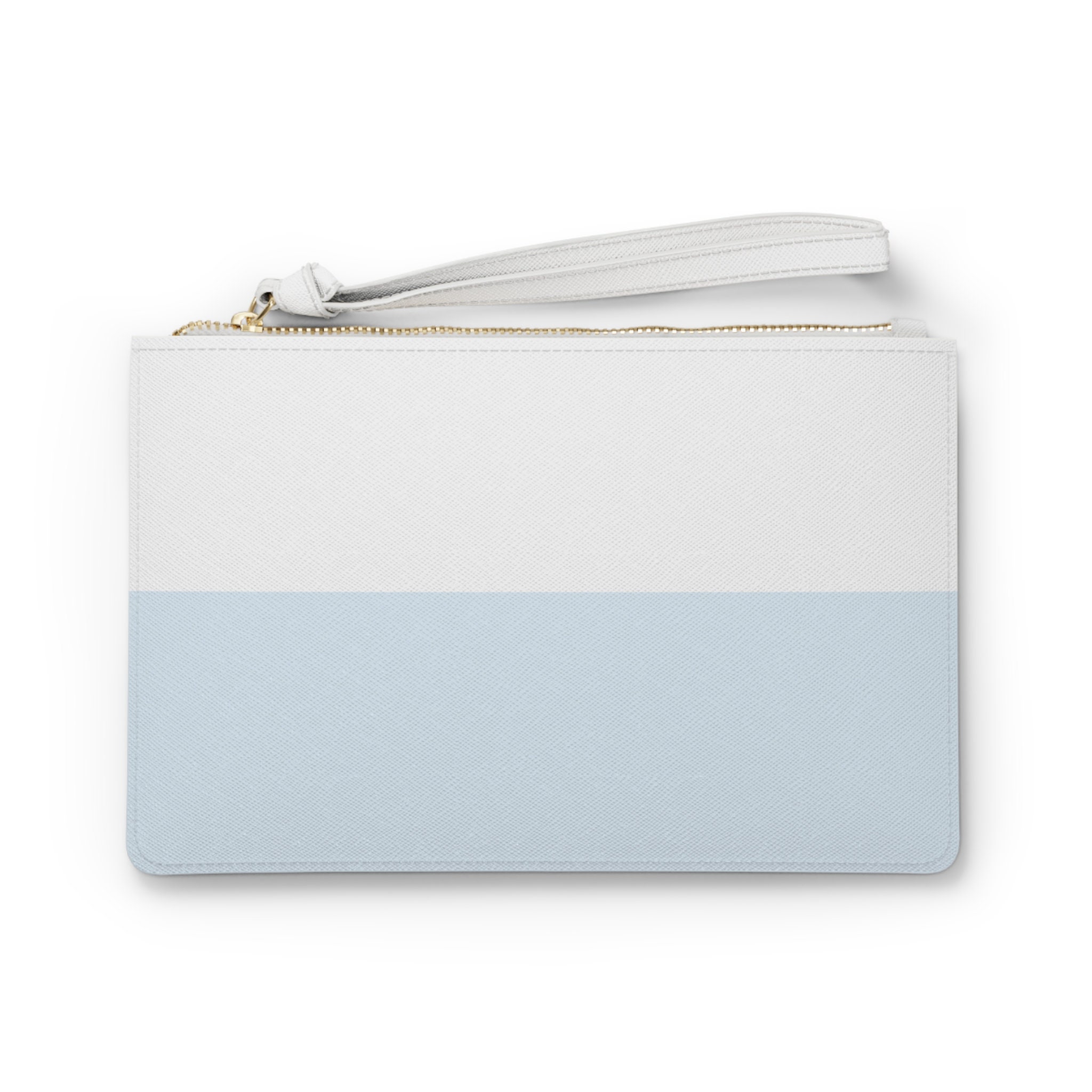 Clutch Purse Bag Light Blue and White Design Etsy Canada