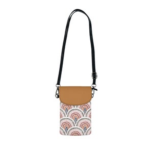 Diseño impreso elegante de la cartera del teléfono celular del monedero de Crossbody pequeño