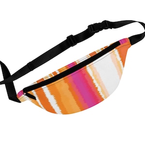 Fanny Pack with Colorful Stripe Design