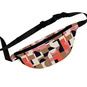 Fanny Pack with Colorful Graphic Design