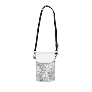 Small Crossbody Purse Cell Phone Wallet Stylish Printed Design
