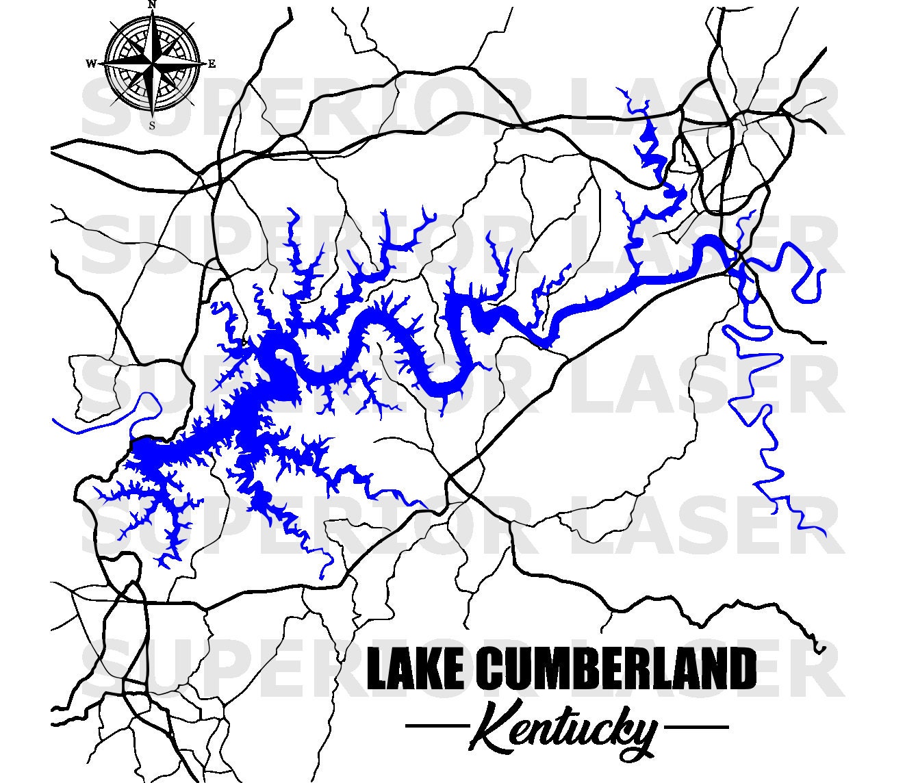 Lake Cumberland Kentucky Svg Etsy
