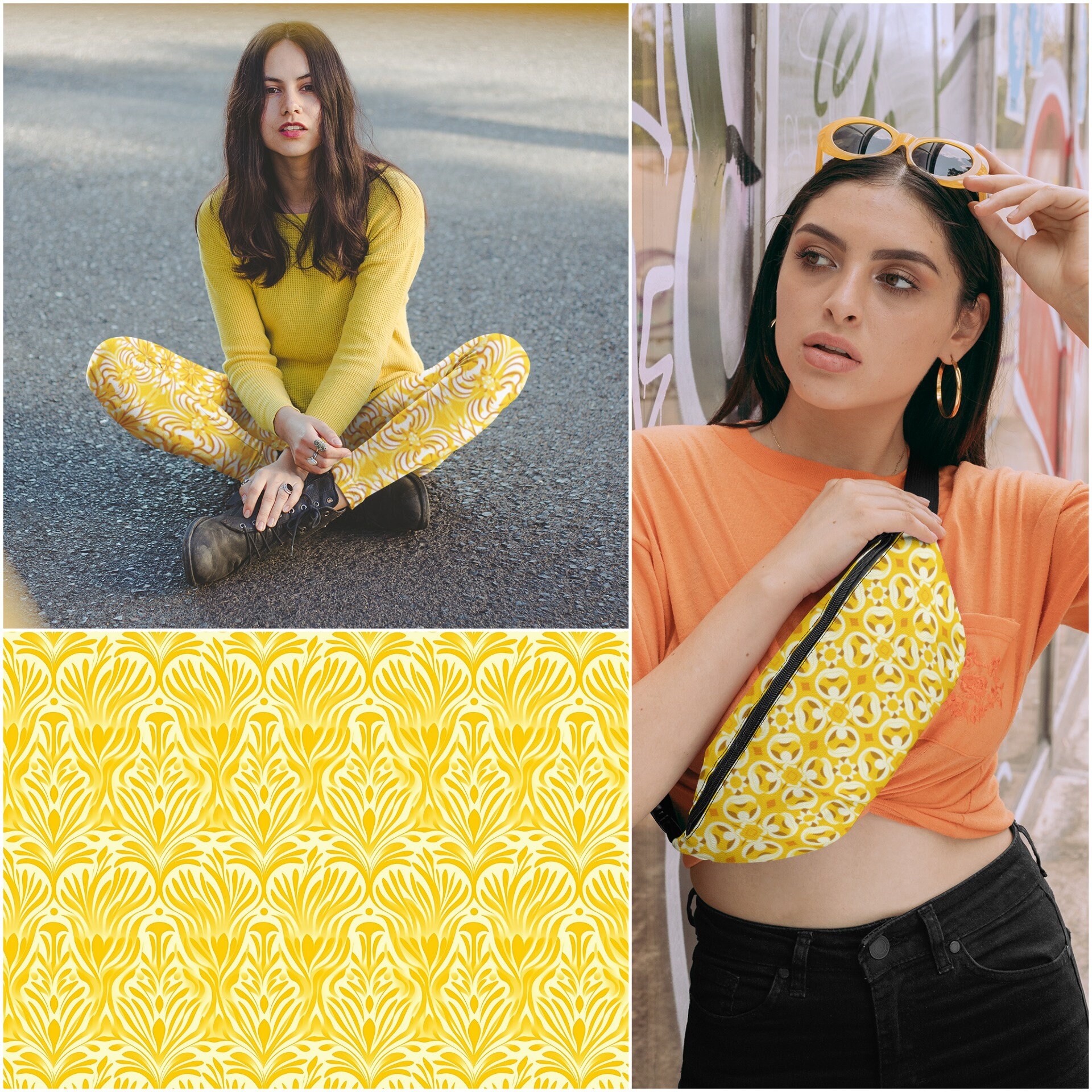 20 Yellow Abstract Yellow Patterns Seamless Yellow Patterns Endless ...