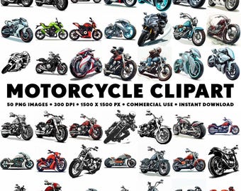 50 Motorcycle Clipart Images Bike PNG Sticker Classic Chopper Design Sports Bike Illustration Clipart Motorcycle Images Harley Images
