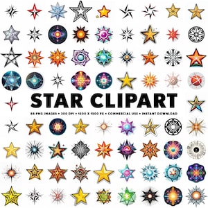 88 Star Clipart Images Star PNG Sticker Star Design Space Illustration Star Clipart Design Clipart Stars Galaxy Planets Star Illustrations