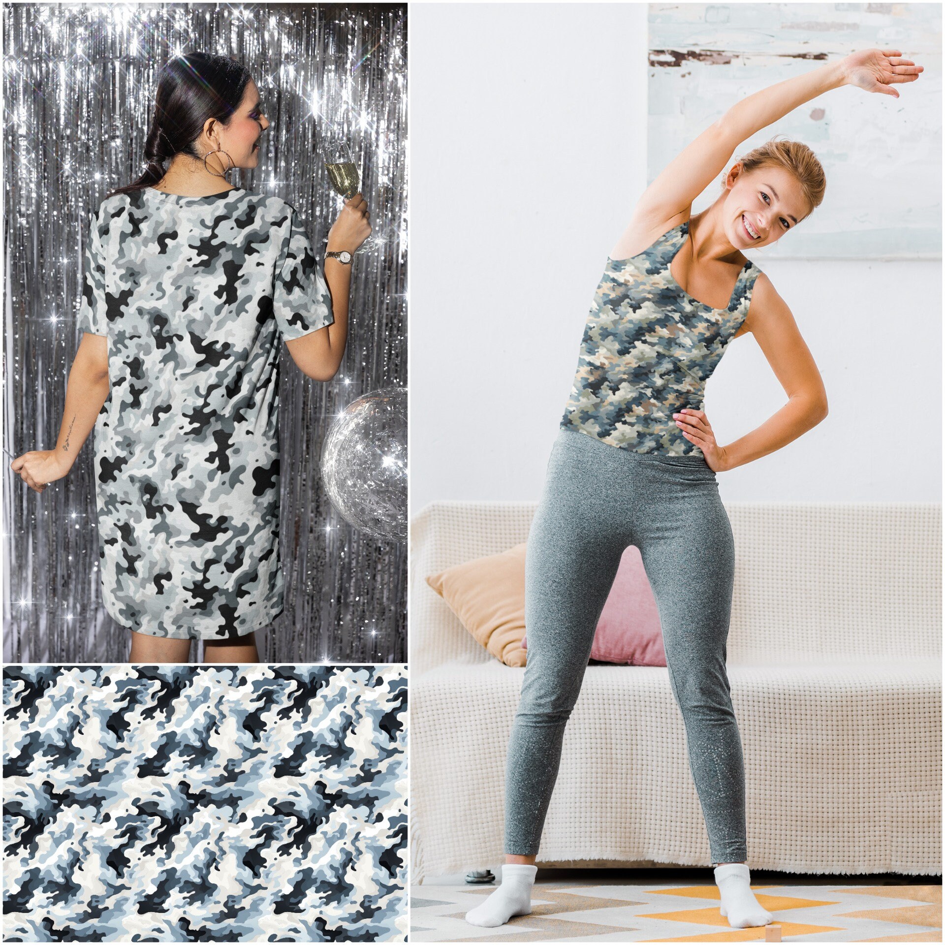 275 Gray Camo Patterns Seamless Patterns Endless Camouflage Pattern