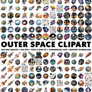 180 Weltraum Clipart-Bilder Rakete PNG Aufkleber Astronaut Design Weltraum Illustration Weltraum Clipart Design Planet Clipart Sterne Galaxie Planeten