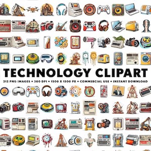 212 Technologie Clipart Bilder Gerät PNG Aufkleber Technologie Design Computer Illustrationen Wissenschaft Clipart Bilder Clipart Computer